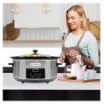 thumbnail image 2 of Magnifique 8-Quart Digital Programmable Slow Cooker with Timer - Small Kitchen Appliance for Family Dinners - Serves 10+ People - Heat Settings: Keep Warm, Low and High, 2 of 8