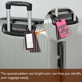 thumbnail image 5 of Equipaje Etiqueta, PVC Identificador Tarjeta Soporte Etiqueta, Disculpe Yo, No Tu Bolsa Patrón Viaje Bolso Etiqueta con Ajustable Correa para Equipaje Maleta, Rosa 2 Paquete, 5 of 5