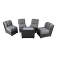 thumbnail image 1 of Sala Lounge Lily Gris Lino-Tacto Piel Minimalista Moderna Sillones Puff Salas Mueble Dimobeler Lily, 1 of 3