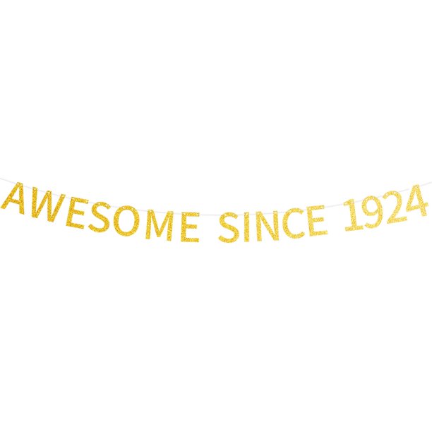 Impresionante Desde 1995 Pancarta De Cumpleaños Número 29 Con Purpurina Dorada Preencordada, Decoraciones Para Fiesta De Cumpleaños De 29 Y Veintinueve Años Para Hombres Y Mujeres