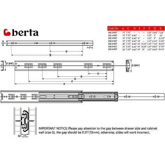 Berta (10 Pairs) Soft Close 16 Inch Ball Bearing, Side Mount Heavy Duty Steel Material, 100 lbs. Load Rating, Full Extension Drawer Slides Hardware with Screws (16 in Drawer Slides)