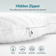 thumbnail image 4 of Low Style Soft Memory Foam Anti-aging Beauty Pillow Side Sleeping Face Anti-wrinkle Pillow - White, 4 of 5