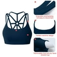 thumbnail image 5 of YIANNA Sports Bras for Women Cross Back Padded Sports Bra Medium Support Workout Running Yoga Bra, 5 of 7