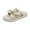 Beige, variant on JeashCHAT Women's Bow Knot Slide Sandals Open Toe Slip On Platform Sandals Casual Summer Beach Sandals Outdoor Slippers
