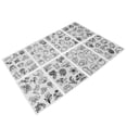 thumbnail image 4 of Juego de 8 láminas termorretráctiles con estampado de frutas y verduras, hermoso papel de arte retráctil de amplia aplicación, estampado de verduras, 4 of 14