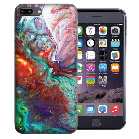 MUNDAZE Apple iPhone 7 Plus 8 Plus Design Case - Oil Painting Design 8 Phone Cover