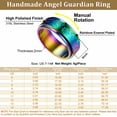 thumbnail image 3 of [Clearance]Stainless Steel Spinner Rings Fidget Ring Stress Relieving Anxiety Hip Pop Band Ring For Men Size 7-14, 3 of 6