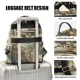 thumbnail image 4 of JIALIOU Mini Backpack Purse for Women Quilted Casual Daypack Small Travel Shoulder Bag, Eagle Clouds Feather, 4 of 7