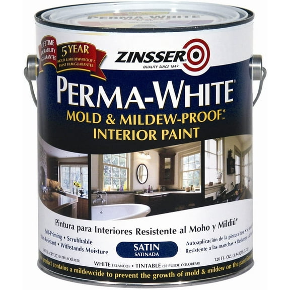 Rust-Oleum Corporation 02711 Mold and Mildew Proof Interior Paint, 1-Gallon, Satin