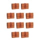 thumbnail image 2 of Qarigey Monedero de cuero para mujer, tríptico Rectangular, elegante tarjetero de Color sólido, compartimento para efectivo, billetera, Oro marrón 10piezas, 2 of 6