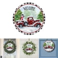 thumbnail image 2 of Farmhouse Christmas Snowman Christmas Car Decoration Front Door Sign Farmhouse Porch Decoration Christmas Welcome Print Door Decoration Christmas Home Guest Door Decoration 12 Inch Hanging Porch Sign, 2 of 4