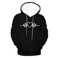thumbnail image 5 of Sudadera con capucha para hombre, estilo casual, con cuello redondo, estampado, manga larga, blusa de poliéster, 5 of 5