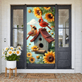 thumbnail image 5 of Colorful Floral Live Happy Banner Vibrant Bird Floral Display Butterfly Accent Spring Inspired Bird Backdrop for Home Decoration Garden Party Photo Shoot, 5 of 9