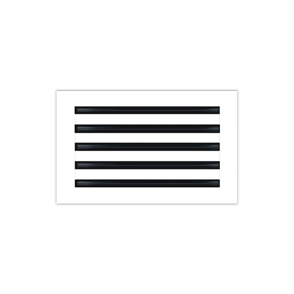 BUILDMART - 16x10 Modern AC Vent Cover - Decorative White Aluminum Air Vent - Standard Linear Slot Diffuser - Heating and Cooling Register Grille for Ceiling, Walls & Floors - Texas Buildmart