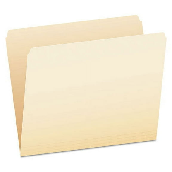 Manila File Folders, Straight Tabs, Letter Size, 0.75" Expansion, Manila, 100/Box | Bundle of 2 Boxes