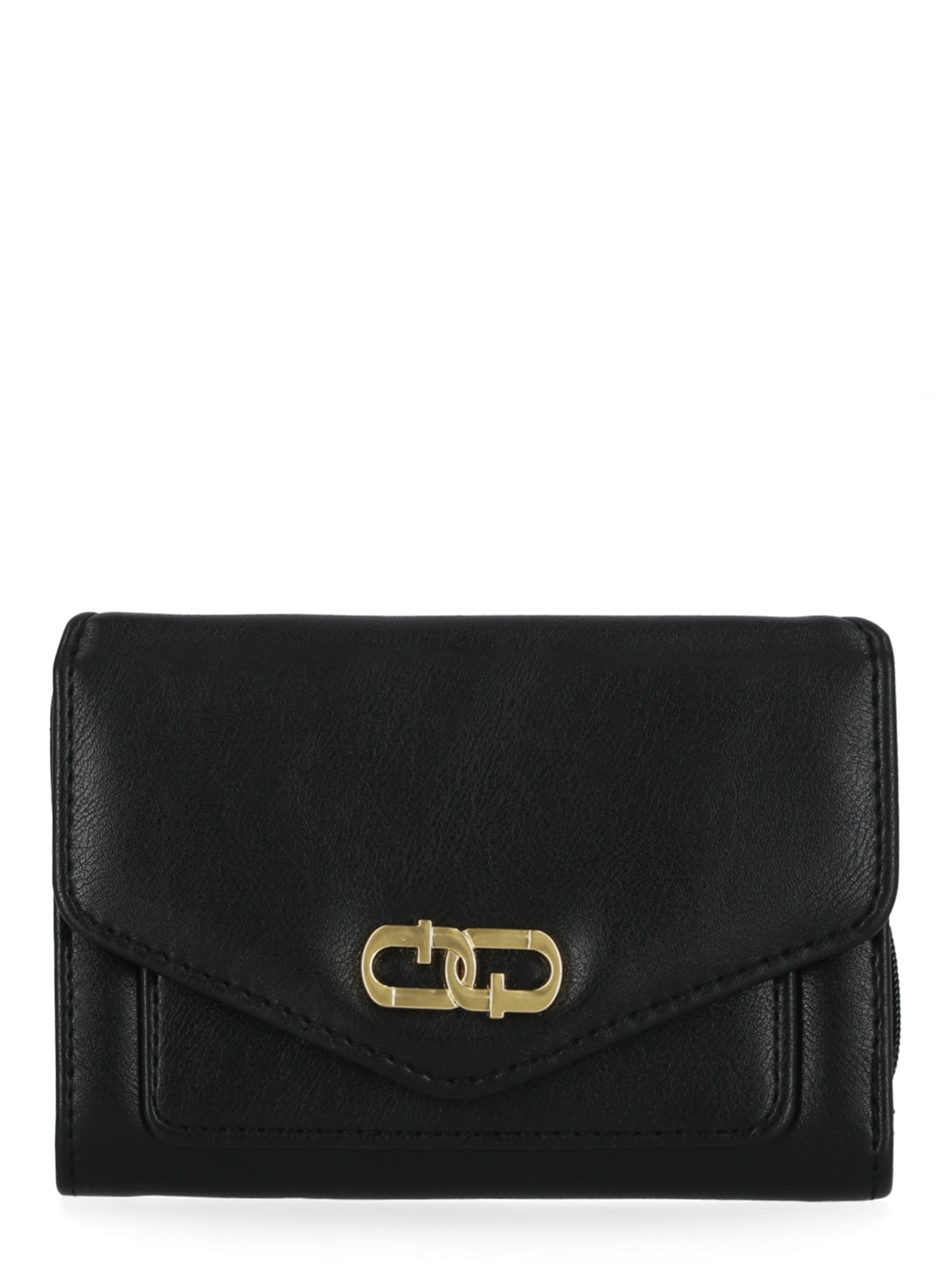 Time and Tru Women's Tessa Indexer Wallet, Black