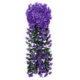thumbnail image 2 of WZXPWT 2PCS Realistic Silk Violet Wall Hanging Decor, 18-Head Artificial Flower Arrangement for Home/Balcony, Durable Faux Floral Wall Art with Easy Installation(Blue), 2 of 6