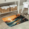 thumbnail image 7 of Pofeuu Serene Ocean Sunset Print Flannel Doormats Rug16"x24"Rug Washable Doormats Indoor Outdoor Rugs for Layered Front Door Mats, Porch, Kitchen, Entryway, 7 of 7