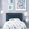 thumbnail image 2 of Hawthorne Collection Fabric Upholstered Twin Headboard in Azure, 2 of 4