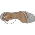 thumbnail image 5 of Sam Edelman Women's Peonie Heeled Sandals Silver Glitter 8.5W, 5 of 6