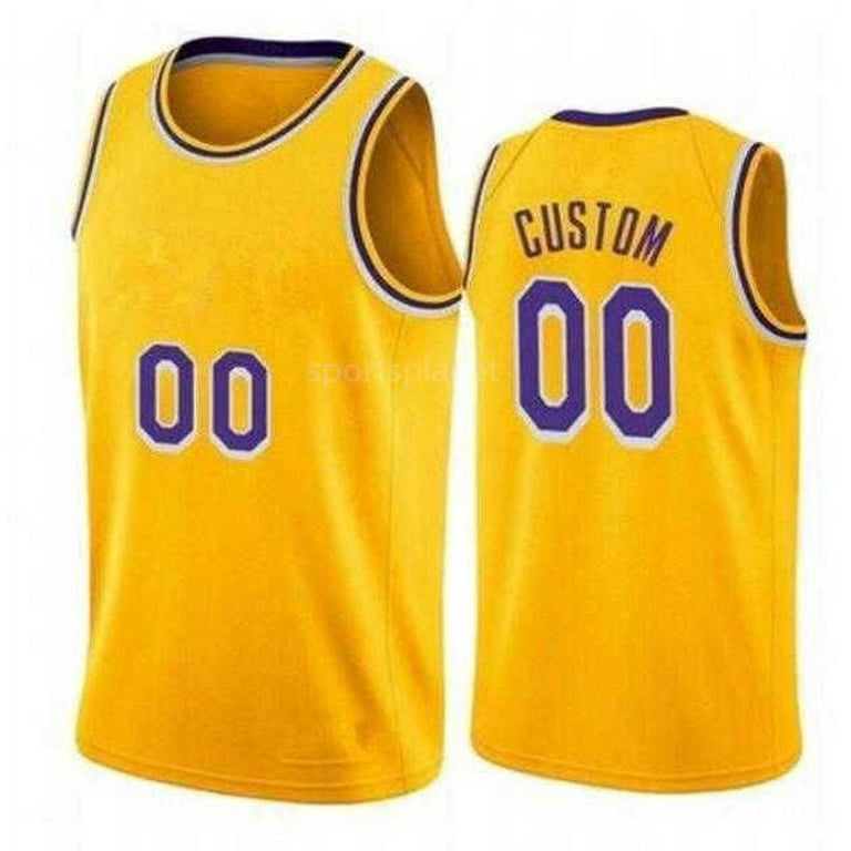 NBA_ Jersey Custom Printed 6 Anthony 3 LeBron Davis James Carmelo 7 Dwight  39 Howard Malik 11 Monk Russell 0 Westbrook MEN''nba''Jerseys 