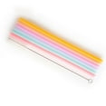 thumbnail image 1 of Reusable Beverage Straw, Heat  Silicone Straw  Bendable 6pcs  for Outdoor, 1 of 8