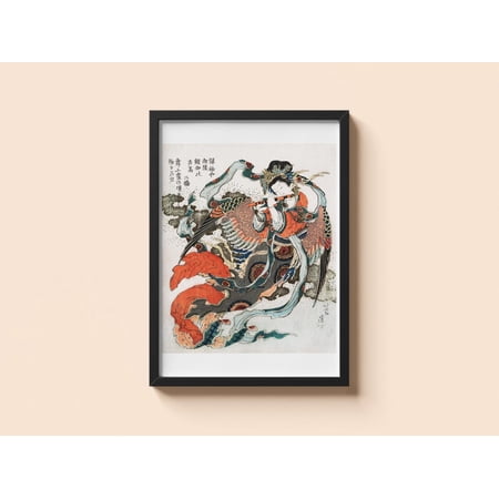 Vintage Japanese Woman Katsushika Hokusai Ukiyo-E Art Home Decor Office Wall Art Living Room Decor Paper Poster Only