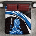thumbnail image 2 of Scotland Lion Bedding Set with Blue and White Saltire and Tartan Pattern TS04, 2 of 7