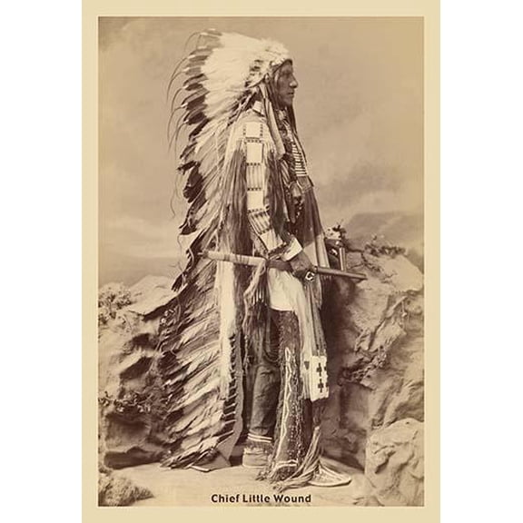 Chief Little Wound-Fine Art Canvas Print (20" x 30")