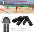 thumbnail image 6 of Tnarru Beach Volleyball Lines for Sand Court Marker Kit Workout Exercise Single or Double Court (8M 16M Length) for Sports Beach Party black, 6 of 10