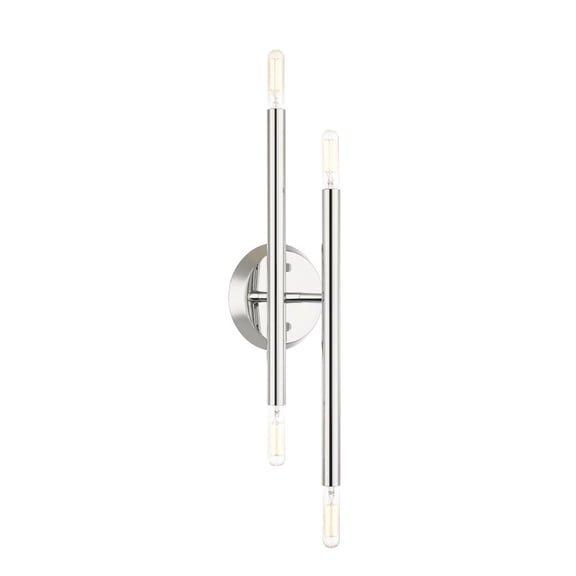 4 Light Modern Steel Ada Wall Mount-17 inches H By 5.13 inches W-Polished Chrome Finish Bailey Street Home 218-Bel-4188740
