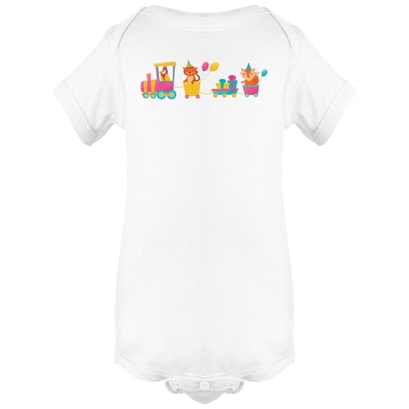 Funny Parrot Driver Of A Train Bodysuit Infant -Image by Shutterstock,  6 Months