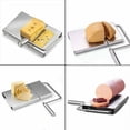thumbnail image 2 of Cortador de queso gourmet, cortador de acero inoxidable a prueba de óxido, plegable para un fácil almacenamiento, agarre antideslizante para un uso seguro, ideal para entusiastas del queso y chefs, 2 of 5