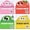 Pink+Green+Yellow+Red, variant on Transparent Glitter Sticky Notes, 3 x 3 Inch Full Adhesive Waterproof Quick-Dry Writing Notes