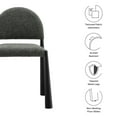 thumbnail image 4 of Side Dining Chair, Gray, Fabric, Metal, Bar Pub Cafe Bistro Dining Kitchen Hospitality Restaurant, Modern Contemporary, HB37830, 4 of 10