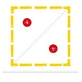 thumbnail image 4 of Wweixi Tapis de Sol de Tennis Imperméable Réutilisable Marqueur en Silicone Accessoires de Signal Autocollant pour Football Extérieur Volleyball, 4 of 6