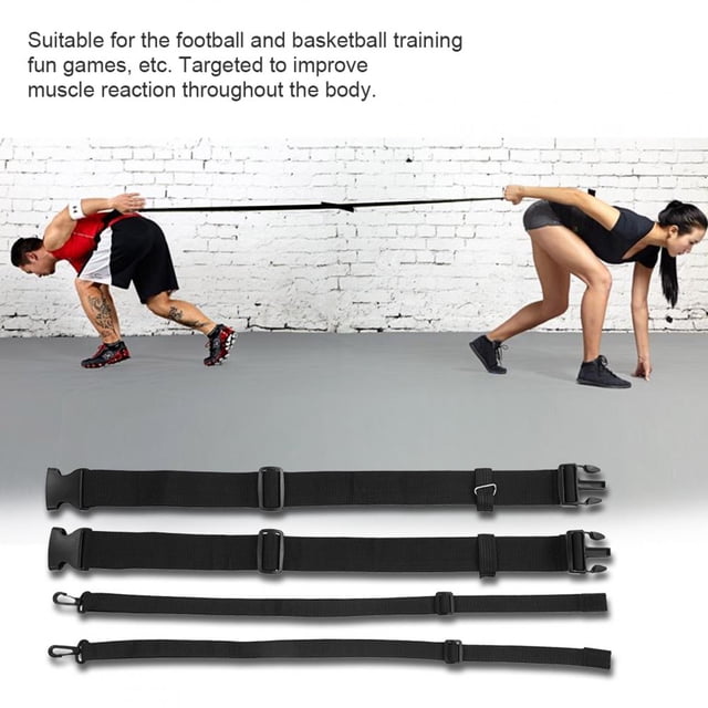 Agility Training Belt, Nylon 83cm / 32.68in Black Speed Training Belt, Wearproof Fun Games for Training