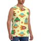 thumbnail image 2 of Fotbe Colorful Outer Space Men's Camiseta sin Mangas Estampada para Hombres, Playera Casual para Gimnasio, Entrenamiento, Playa-X-Large, 2 of 7