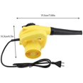 thumbnail image 2 of Soplador de aire eléctrico multifuncional 600w Pistola de soplador de aire Aspirador de polvo de coche de mano Herramienta práctica para suministros de jardín 220v. Afortunado Sencillez, 2 of 5