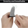 thumbnail image 4 of Lot de 10 Doigtiers Réutilisables pour le Travail, Réutilisables Antidérapants Respirants Protection Résistante aux Coupures pour L, 4 of 5