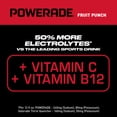 thumbnail image 3 of POWERADE Fruit Punch Electrolyte Sports Drink Bottles, 12 fl oz, 8 Pack, 3 of 11