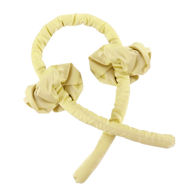 Soidarity Cinta para rizar el cabello, rodillo para el cabello de espuma sin calor, pinza para el cabello, diadema envolvente portátil reutilizable, Cuidado del cabello Amarillo Soidarity CE000686-04