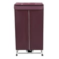 thumbnail image 5 of LOYALHEARTDY Folding Clothes Dryer Portable Electric Dryer Machine 0~240min Timing Double Layer 3-Gear Laundry Drying Rack with Universal Wheels for Home Apartment RV 1200-1500W (Wine Red), 5 of 16
