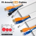 thumbnail image 6 of 116.5in Cord Hider Kit, Cord Covers for Wires on Wall, Wire Covers for Cords, LxWxH:14.6 x 0.95 x 0.55 inches, 6 of 7