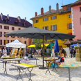 thumbnail image 2 of Yescom Parasol Double Face 15 Pieds Manivelle Jardin Extérieur Marché Gris, 2 of 11