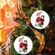 thumbnail image 2 of Adorno de Navidad 2020-Santa Claus entregando regalos, decoración de fiesta de Navidad conjunto de decoración de árbol de Navidad JFHHH pequeña, 2 of 5