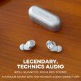 thumbnail image 4 of Technics HiFi True Wireless Multipoint Bluetooth Earbuds II,Active Noise Cancelling, 3 Device MultiPoint Connectivity,Impressive Call Quality,LDAC Compatible, EAH-AZ40M2-S (Silver), 4 of 7