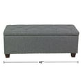 thumbnail image 7 of Magshion Rectangular Storage Ottoman Bench Tufted Footrest Lift Top Pouffe Ottoman, Coffee Table, Seat, Foot Rest, and more 42'', Linen Grey, 7 of 7
