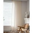 thumbnail image 3 of Firefly Hope 59x94 Inch Vintage French Country Lace Curtain 1 Panel, Light Filtering Privacy Semi Sheer Crochet Geometric Drapes with Tassels for Bedroom Living & Dining Room, White, 3 of 5