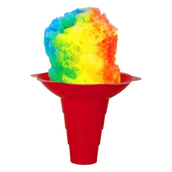 Hypothermias 800-Count All Red Large Shaved Ice Flower Cups